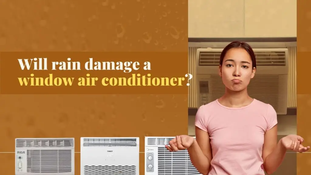 Will rain damage a window air conditioner