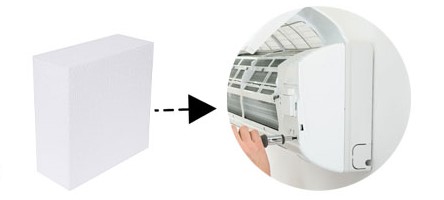 How to clean styrofoam inside air conditioner - step 5 - reinstall styrofoam