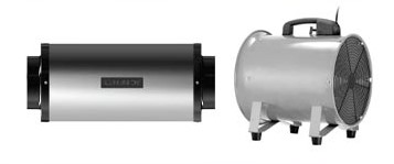 Use a silencer to make inline duct fan quieter