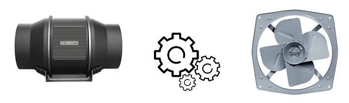 Function of Inline duct fan and exhaust fan