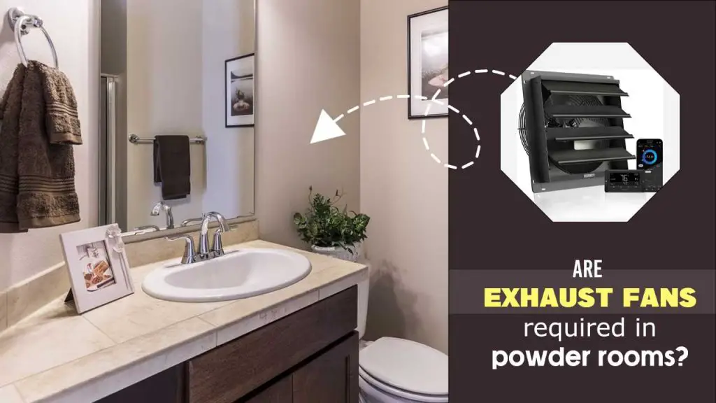 Are exhaust fans required in powder rooms?