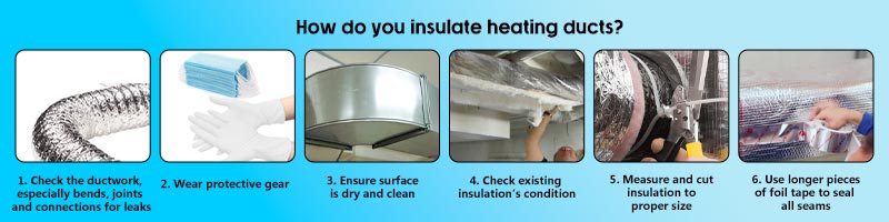 How do you insulate heating ducts? (step by step)