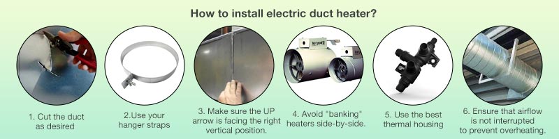 How to install electric duct heater?