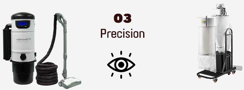 Precision -  Dust Collector Vs Central Vac