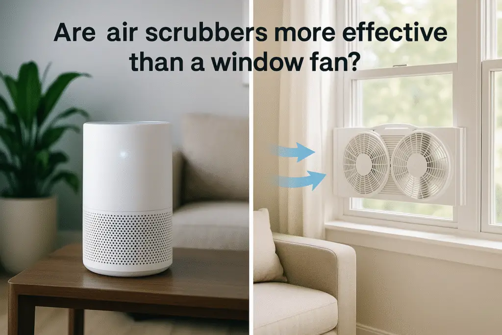Are air scrubber more effective than a window fan?