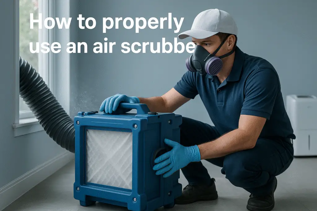 How to properly use an air scrubber?