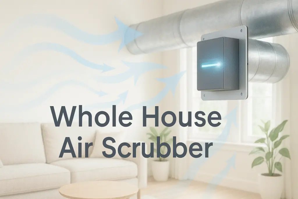 Whole house air scrubber