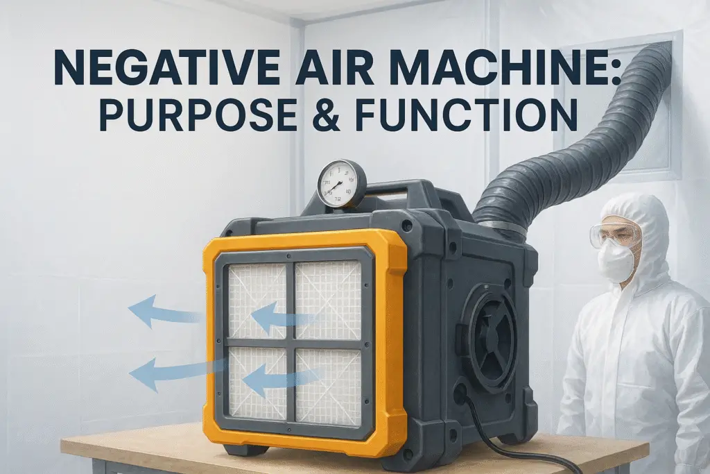 negative air machine purpose