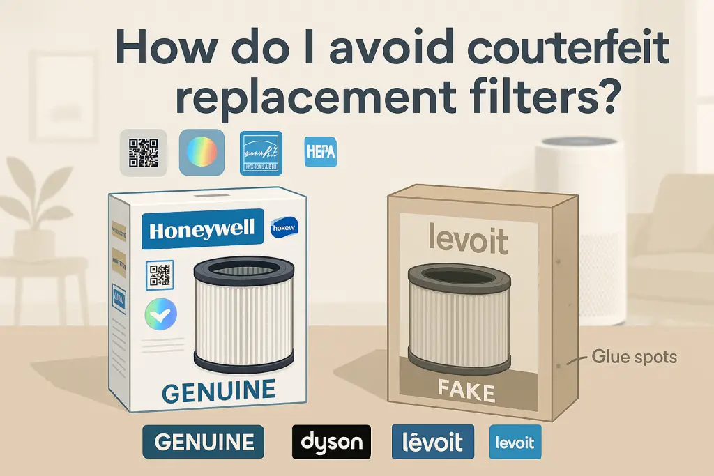 How do I avoid counterfeit replacement filters?