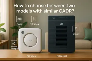 How to choose between two models with similar CADR?