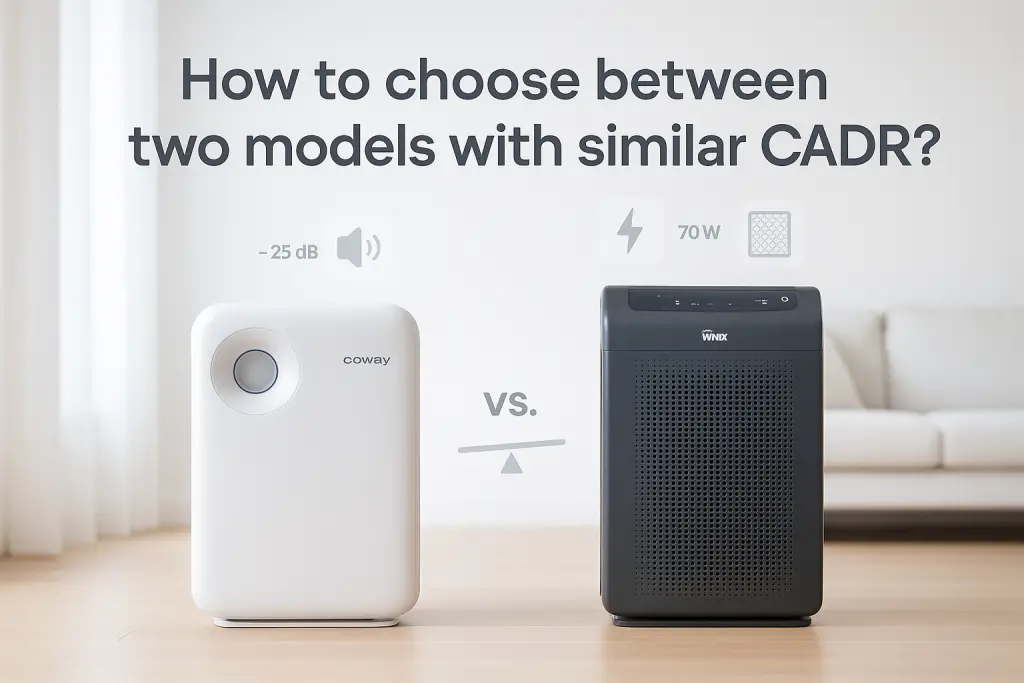 How to choose between two models with similar CADR?