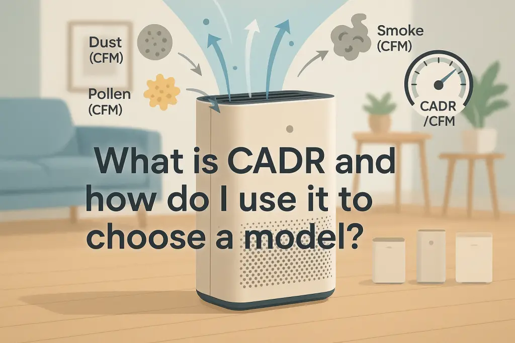 What is CADR and how do I use it to choose a model?