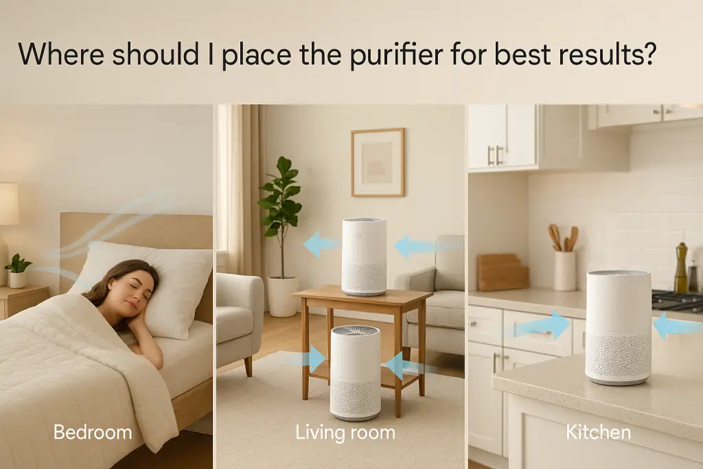 Where should I place the purifier for best results?