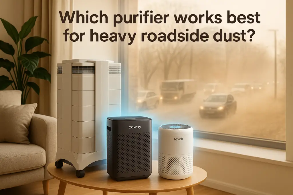 Which purifier works best for heavy roadside dust?