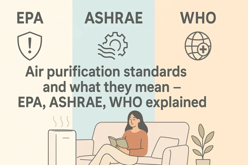 Air purification standards and what they mean - EPA, ASHRAE, WHO explained