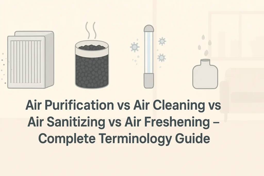Air Purification vs Air Cleaning vs Air Sanitizing vs Air Freshening - Complete Terminology Guide