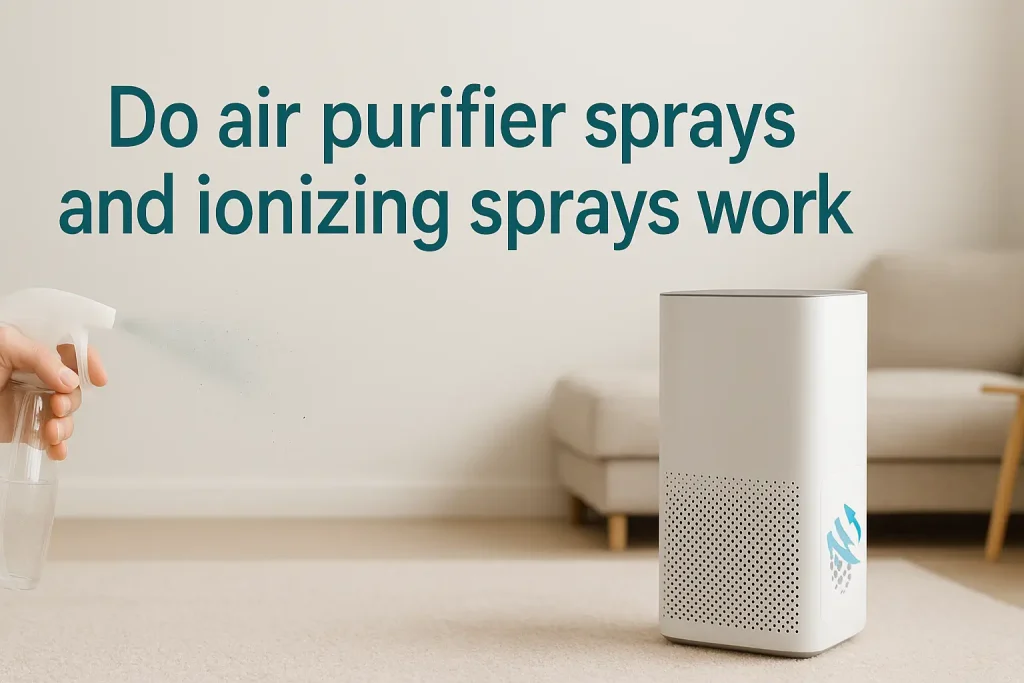 Do air purifier sprays and ionizing sprays work