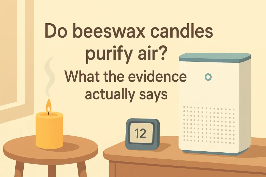 Do beeswax candles purify air? What the evidence actually says