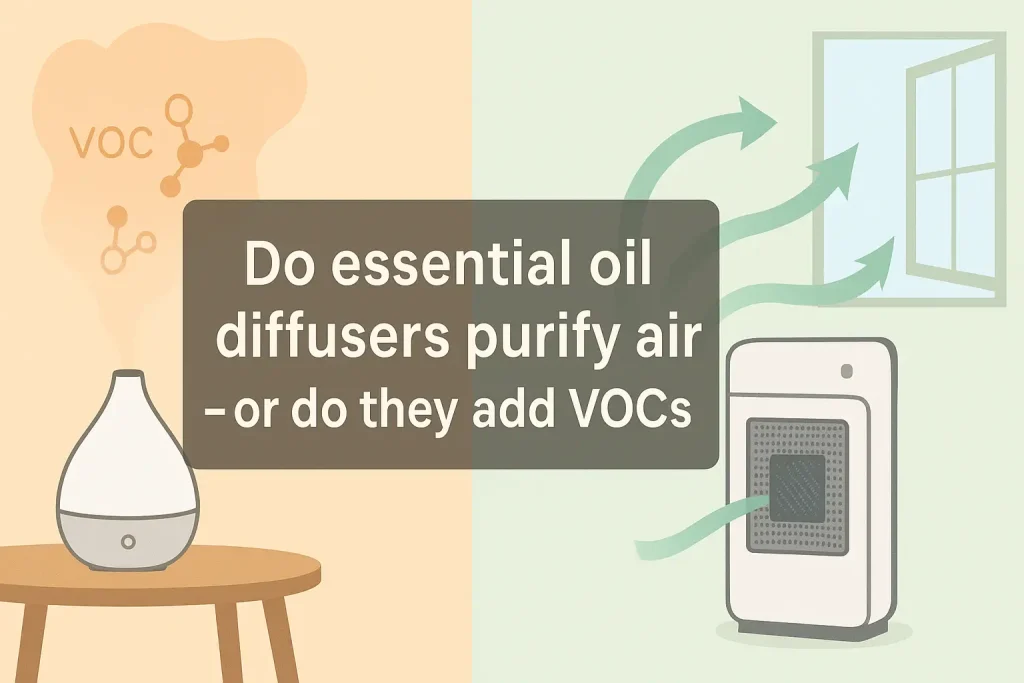 Do essential oil diffusers purify air - or do they add VOCs