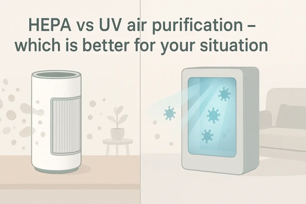 HEPA vs UV air purification - which is better for your situation