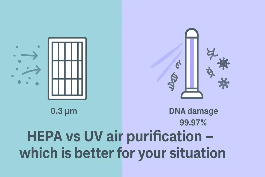 HEPA vs UV air purification - which is better for your situation