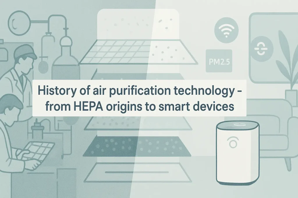 History of air purification technology - from HEPA origins to smart devices