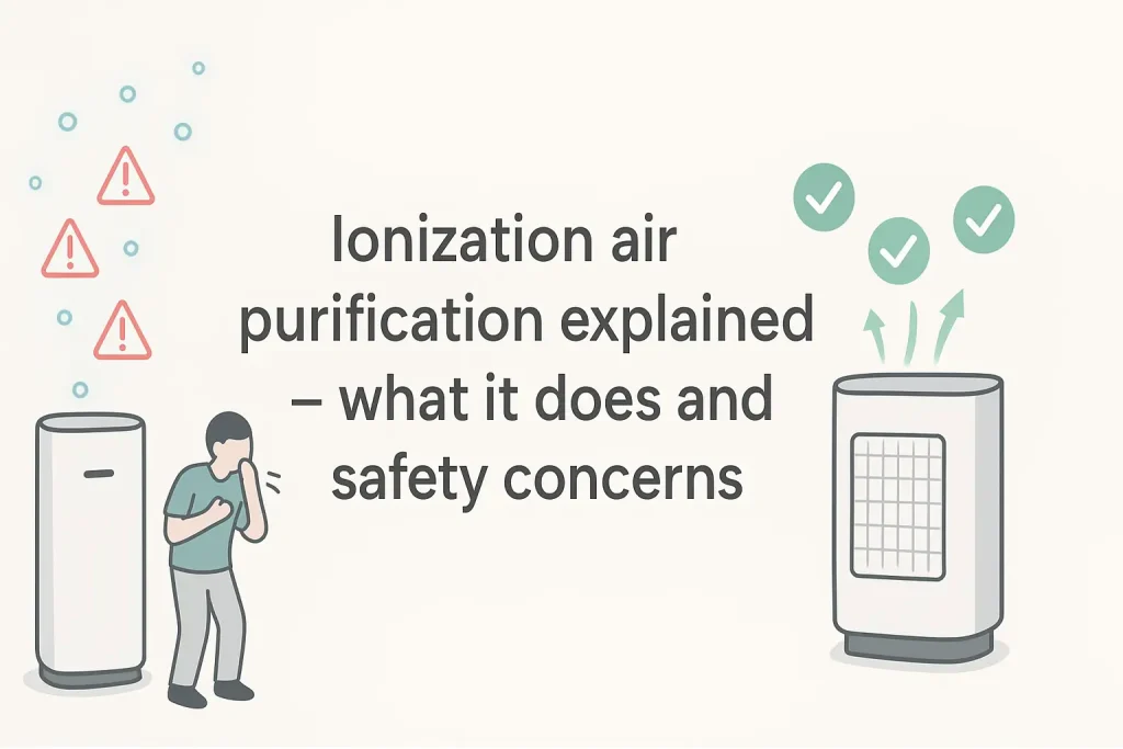 Ionization air purification explained - what it does and safety concerns