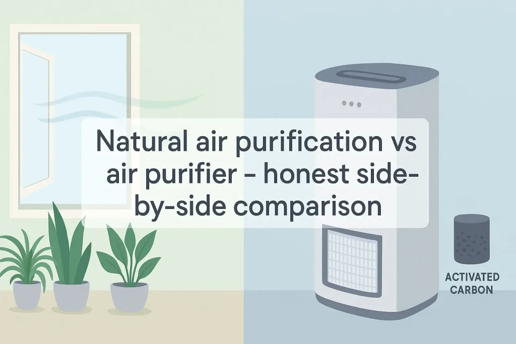 Natural air purification vs air purifier - honest side-by-side comparison