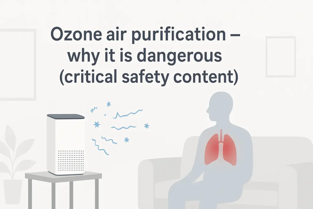 Ozone air purification - why it is dangerous (critical safety content)